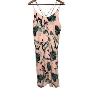 ❤️ 3/$20 ❤️ Lush Tropical Palm Mini/Midi Dress Resortcore Coquette Boho Summer